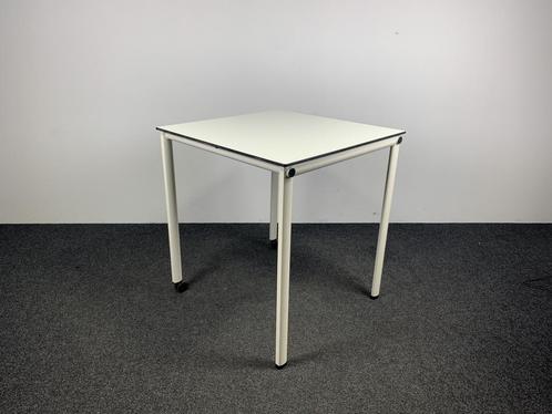 Statafel Verrijdbaar Wit 110,5x100x100 cm, Huis en Inrichting, Tafelonderdelen, Gebruikt, Ophalen of Verzenden