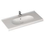 Wastafel Sanicare Q9 Inclusief Kraangat en Overloop 100x47cm, Ophalen of Verzenden, Nieuw, Overige typen