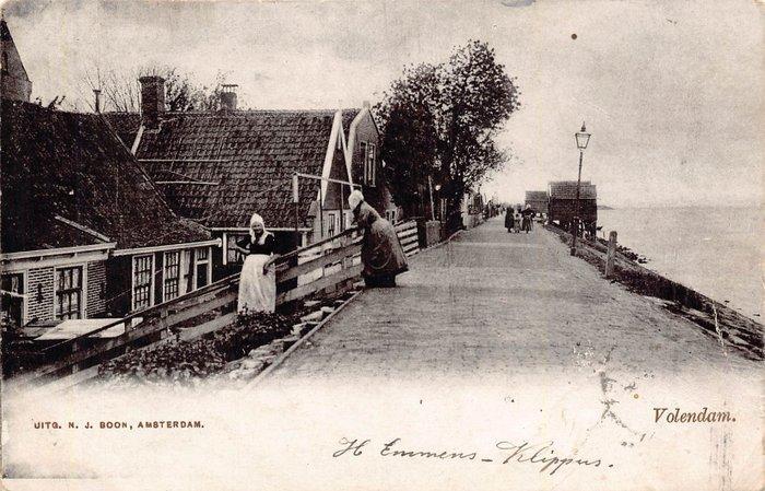 Nederland - Volendam - klederdracht, dorpsgezicht, haven -, Verzamelen, Ansichtkaarten | Buitenland