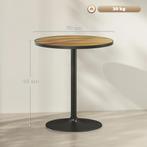 TRUUSK Ronde Eettafel - Moderne Keukentafel - Houtlook Plaat, Huis en Inrichting, Tafels | Eettafels, Verzenden, Nieuw