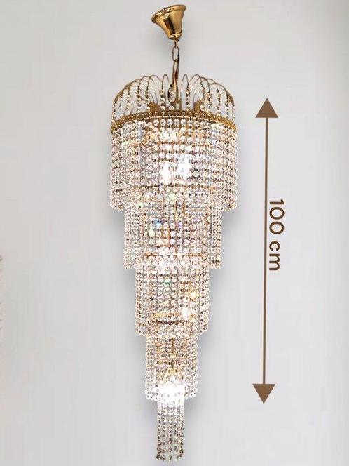 Plafondlamp - Verguld brons - luxe lamp, Antiek en Kunst, Antiek | Lampen