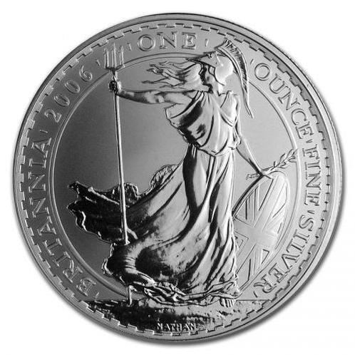 Britannia 1 oz 2006, Postzegels en Munten, Munten | Europa | Niet-Euromunten, Losse munt, Zilver, Overige landen, Verzenden
