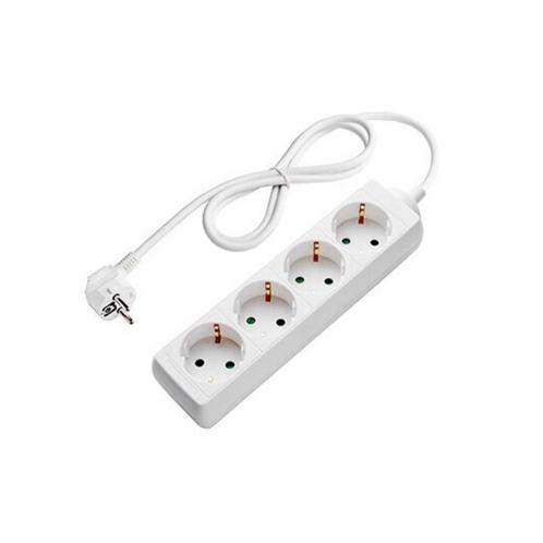 Stekkerdoos 4-voudig - geaard - 1,5M kabel - Wit, Doe-het-zelf en Verbouw, Elektra en Kabels, Kabel of Snoer, Nieuw, Ophalen of Verzenden
