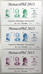 Monaco 2013 - Monaco, zeldzaam trio van blok-velletjes, Gestempeld