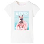 vidaXL Kindershirt 92 ecru, Verzenden, Nieuw