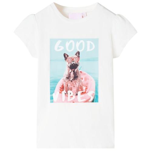 vidaXL Kindershirt 92 ecru, Kinderen en Baby's, Kinderkleding | Overige, Nieuw, Verzenden