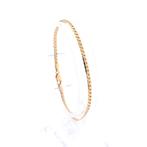 Gouden platte gourmetschakel armband | 18,5 cm (unisex), Sieraden, Tassen en Uiterlijk, Armbanden, Ophalen of Verzenden, Gebruikt