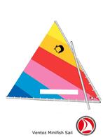 Ventoz Minifish Zeil - Mai Tai met venster, nieuw!, Verzenden, Nieuw, 3 tot 6 meter, Minder dan 15 m²