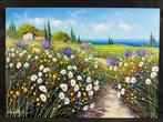 Chantal Loville (XX) - Prato fiorito, Antiek en Kunst