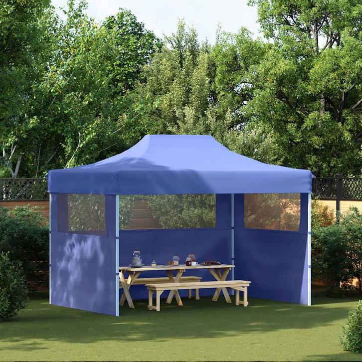 vidaXL Partytent met 3 zijwanden inklapbaar 3x4 m staal, Tuin en Terras, Partytenten, Partytent, Nieuw, Verzenden