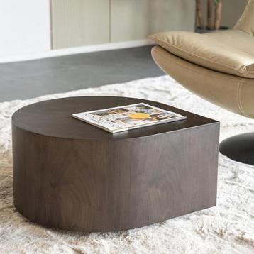 *WOONWINKEL* Eleonora Jules Druppelvorm Salontafel Walnoot beschikbaar voor biedingen