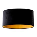 Velours lampenkamp zwart ovaal 50/33/25, Verzenden, Zwart, Nieuw, Classic-antique