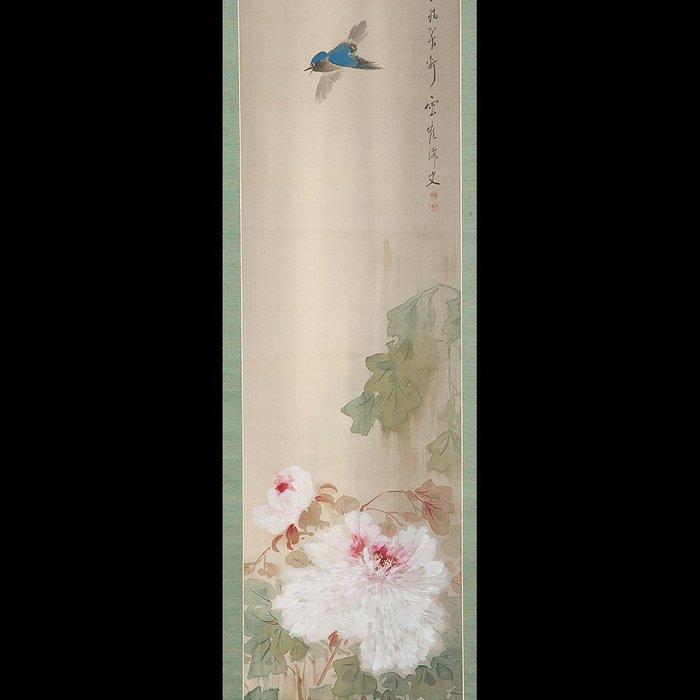 Zeer fijn schilderij Spring Garden In Rain, gesigneerd -, Antiek en Kunst, Antiek | Overige Antiek