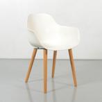 Crassevig Pola Round design kuipstoel, wit, 4-poot onderstel, Ophalen of Verzenden, Nieuw