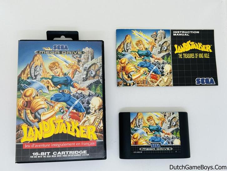 Sega Megadrive - LandStalker - The Treasures Of King Nole, Spelcomputers en Games, Games | Sega, Gebruikt, Verzenden