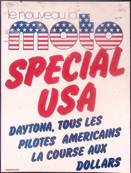 Poster over motorfiets race in Daytona, Florida (Posters), Verzamelen, Posters, Nieuw, Overige onderwerpen, Met lijst, Verzenden