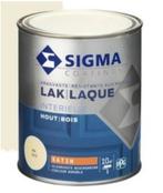Sigma lak interieur Satin -  ral 9001 cremewit - 750 ml, Ophalen of Verzenden, Nieuw, Beige, Lak