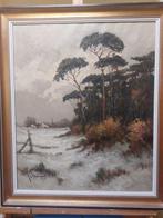 Europese school (XIX) - Winter am Kiefernwäldchen, Antiek en Kunst