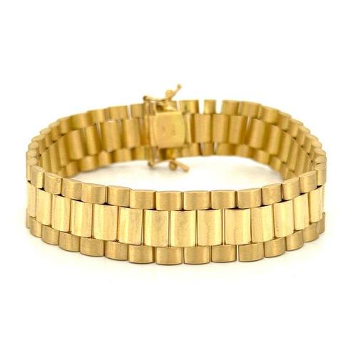 Handmade - Armband - 39.4 g - 18 karaat Geel goud, Witgoud, Sieraden, Tassen en Uiterlijk, Armbanden