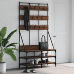 vidaXL Kledingrek met schoenenrek 100x40x184 cm bruin, Kleding | Dames, Kledingrekken, Verzenden, Nieuw