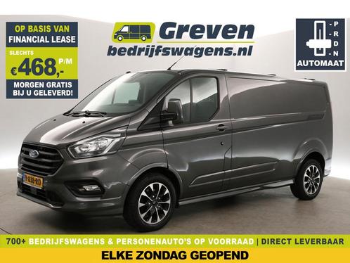 Ford Transit Custom 310 2.0 TDCI L2H1 Sport MARGE 170PK AUT, Auto's, Bestelauto's, Lease, Automaat, Diesel, Ford, Zilver of Grijs