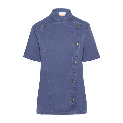 GGM Gastro | KARLOWSKY | Korte Mouw Dames Koksjas Jeans |, Huis en Inrichting, Keuken | Textiel, Blauw, Nieuw, Overige typen, Verzenden