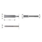 Rotec Sds+ Hm-Tandbeitel 32X200Mm, Verzenden, Nieuw