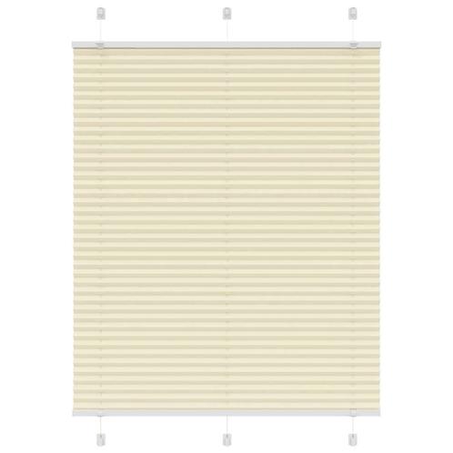 vidaXL Plissé rolgordijn 110x100cm stofbreedte 109,4cm, Huis en Inrichting, Stoffering | Gordijnen en Lamellen, Crème, Nieuw, Verzenden