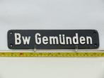 Lokschild Bw Gemünden (Spoorwegen 1:1), Ophalen of Verzenden, Gebruikt, Overige typen