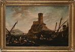 Italian school (XVII) - Paisaje, Antiek en Kunst