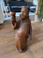 sculptuur, Klosterabt - 50 cm - Hout - 1980