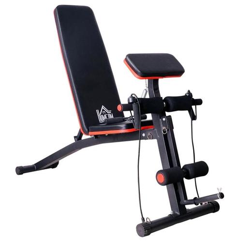 TRUUSK Multifunctionele Halterbank Krachtstation Met Veerbek, Sport en Fitness, Fitnessmaterialen, Nieuw, Verzenden