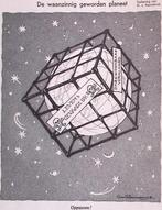 De waanzinnig geworden planeet op spotprent (lijst optie), Verzenden