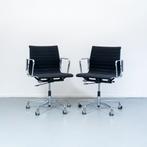6x Vitra Eames Ea117 bureaustoelen Zwart Hopsak Chroom, Ophalen of Verzenden, Zo goed als nieuw