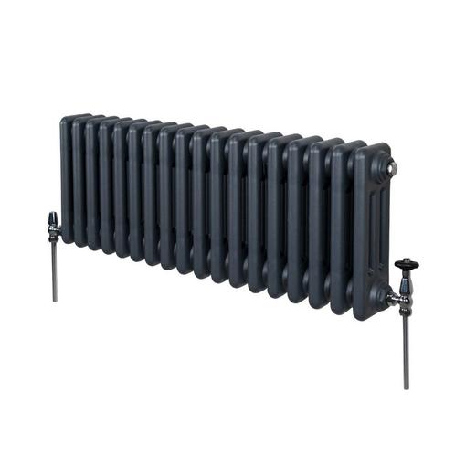 Traditionele 3 Kolom Radiator - 300 x 832mm - Antraciet, Doe-het-zelf en Verbouw, Verwarming en Radiatoren, Verzenden