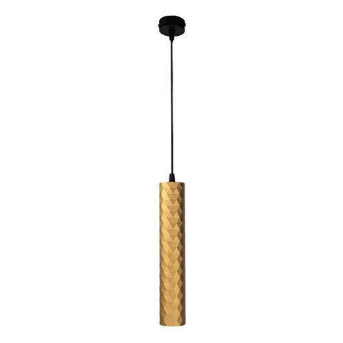 Langwerpige hanglamp 29cm | Ruit structuur | Goud, Huis en Inrichting, Lampen | Hanglampen, 75 cm of meer, Nieuw, Metaal, Ophalen of Verzenden