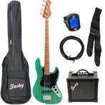 Fazley Outlaw Series Judge Plus Green basgitaar starterset, Muziek en Instrumenten, Snaarinstrumenten | Gitaren | Bas, Verzenden