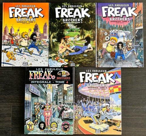Les Freak Brothers - Intégrale T1 à T5 + 5x dédicace - 5x C, Boeken, Stripboeken