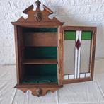 Kast - Hout, glas-in-lood - Wandkastje