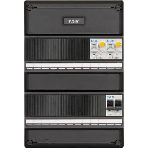 Eaton groepenkast, 2 aardlekautomaten, 1 hoofdschakelaar 2P, Doe-het-zelf en Verbouw, Elektra en Kabels, Nieuw, Ophalen of Verzenden