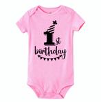 1e verjaardag romper Its my First Birthday roze, Nieuw, Sweet-One, Shirtje of Longsleeve, Verzenden
