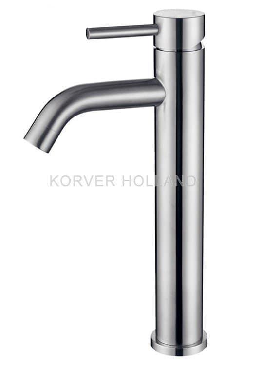 304 XL hoge wastafelkraan 30 x 13 cm met coldstart RVS, Doe-het-zelf en Verbouw, Sanitair, Kraan, Nieuw, Rvs, Ophalen of Verzenden