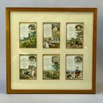 Decoratief ornament - Liebig – Set van 6 verzamelkaarten, Antiek en Kunst