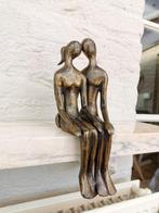 Beeldje - Kissing couple - Brons, Antiek en Kunst