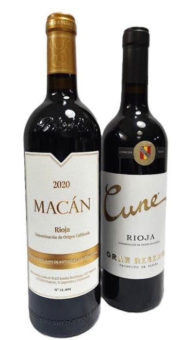 2020 Vega Sicilia Benjamin de Rothschild, Macán dorado &, Verzamelen, Wijnen