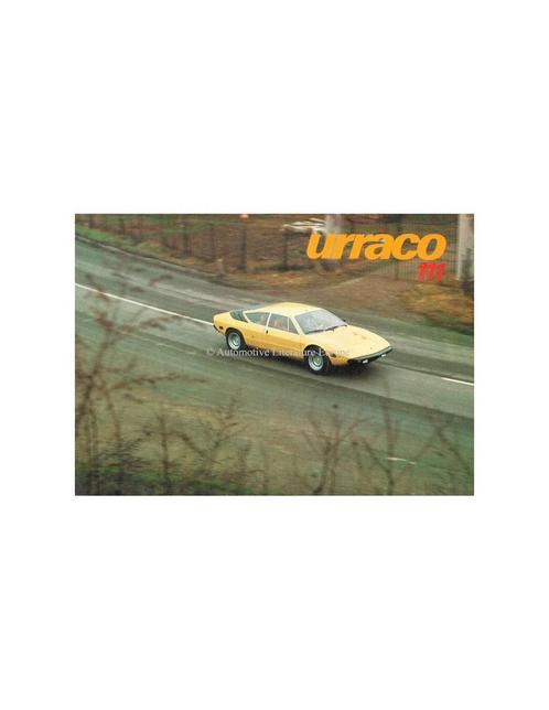 1974 LAMBORGHINI URRACO 111 BROCHURE, Boeken, Auto's | Folders en Tijdschriften