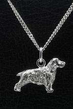 Zilveren Field spaniel ketting hanger - groot, Verzenden, Nieuw