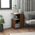 vidaXL Bijzettafel 36x30x56 cm bewerkt hout bruin eikenkleur, Huis en Inrichting, Tafels | Bijzettafels, Verzenden, Nieuw, 45 tot 60 cm