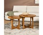 Bijzettafel Milou | Naturel | 60 cm, Huis en Inrichting, Tafels | Bijzettafels, Ophalen of Verzenden, Nieuw