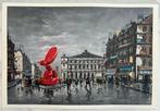 Mr Brainwash (1966) - Jeff Koons Balloon Rabbit in Paris Oil